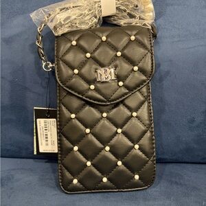 Badgley Mischka Black Quilted Crossbody Bag